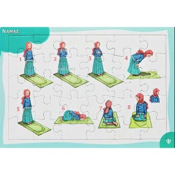 4-6 Yaş Namaz Öğreniyorum Kız 30 Parça Puzzle