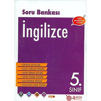 4 Adım 5. Sınıf Ingilizce Soru Bankası