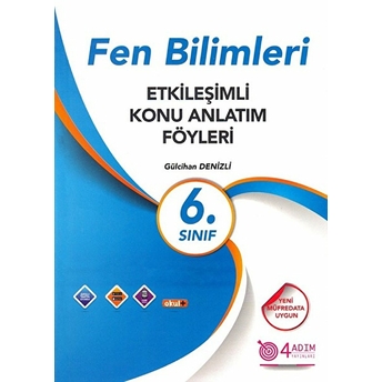 4 Adım 6. Sınıf Fen Bilimleri Etkileşimli Konu Anlatım Föyleri