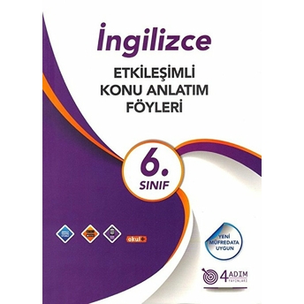 4 Adım 6. Sınıf Ingilizce Etkileşimli Konu Anlatım Föyleri