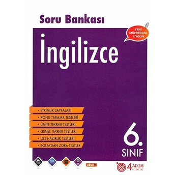 4 Adım 6. Sınıf Ingilizce Soru Bankası