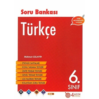 4 Adım 6. Sınıf Türkçe Soru Bankası