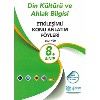 4 Adım 8.Sınıf Din Kültürü Ve Ahlak Bilgisi Etkileşimli Konu Anlatım Föyleri