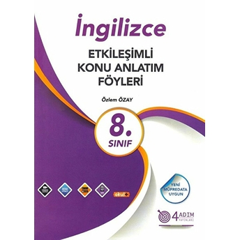 4 Adım 8. Sınıf Ingilizce Etkileşimli Konu Anlatım Föyleri