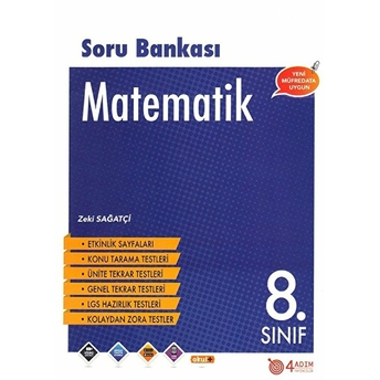 4 Adım 8. Sınıf Matematik Soru Bankası