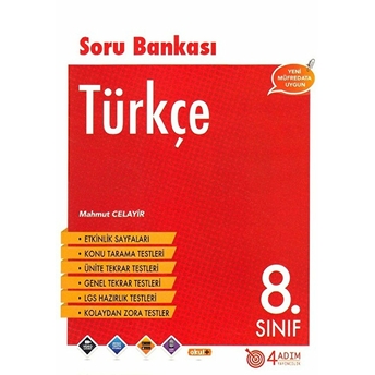 4 Adım 8. Sınıf Türkçe Soru Bankası