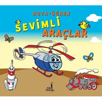 4- Boya_Öğren Sevimli Araçlar (24-21Cm) 48 Sayfa Kolektif