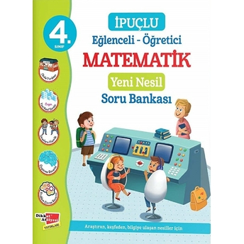 4. Sınıf Eğlenceli - Öğretici Ipuçlu Matematik Yeni Nesil Soru Bankası Kolektif