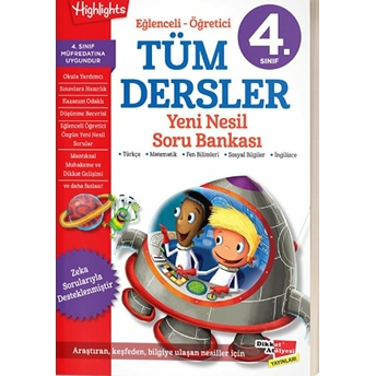 4. Sınıf Eğlenceli - Öğretici Tüm Dersler Yeni Nesil Soru Bankası Kolektif