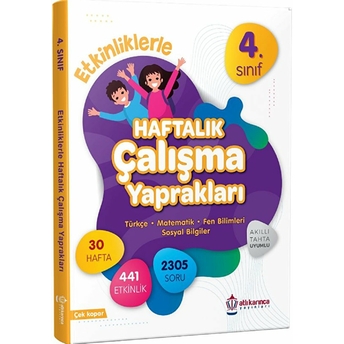 4. Sınıf Etkinliklerle Haftalık Çalışma Yaprakları Kolektif