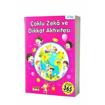 4 Yaş Çoklu Zeka Ve Dikkat Aktivitesi - Pembe Kitap Kolektıf