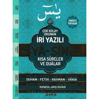 41 Yasin Çok Kolay Okunan Iri Yazılı Kısa Sureler Ve Dualar Çanta Boy Komisyon