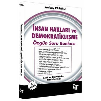 4T Insan Hakları Ve Demokratikleşme Özgün Soru Bankası Kutluay Kararlı