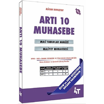 4T Yayınları Artı 10 Muhasebe