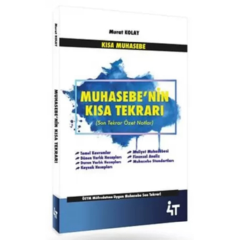 4T Yayınları Kpss A Grubu Muhasebenin Kısa Tekrarı Murat Kolay