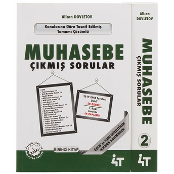 4T Yayınları Muhasebe Çıkmış Sorular 2 Cilt