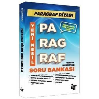 4T Yayınları Paragraf Diyarı Yeni Nesil Soru Bankası Çözümlü Gürcan Durmayaz