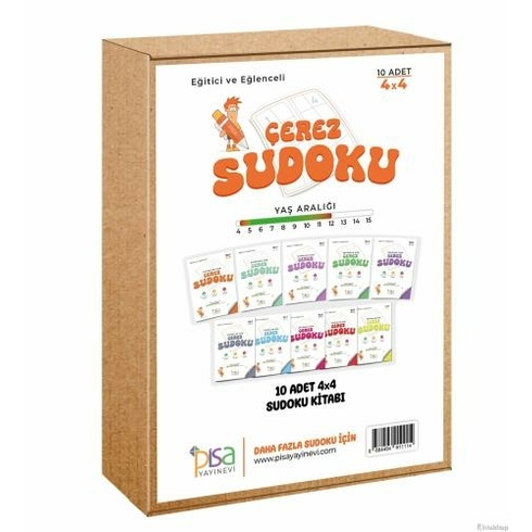 4X4 Eğitici Ve Eğlenceli 10 Adet Çerez Sudoku Set Komisyon