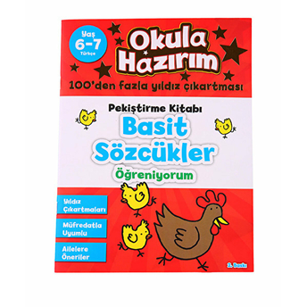 6-7 Yaş Türkçe Pekiştirme Kitabı Basit Sözcükler Öğreniyorum / Okula Hazırım Nicola Morgan