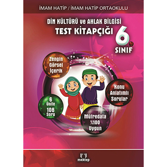 6. Sınıf Din Kültürü Ve Ahlak Bilgisi Test Kitapçığı Kolektif