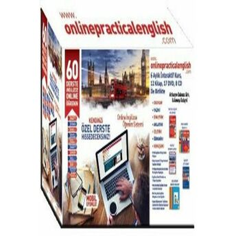 60 Derste Online Ingilizce Öğrenim Seti 6 Aylık Interaktif Kurs Ile Birlikte (12 Kitap-17 Dvd-8 Cd) Kolektif