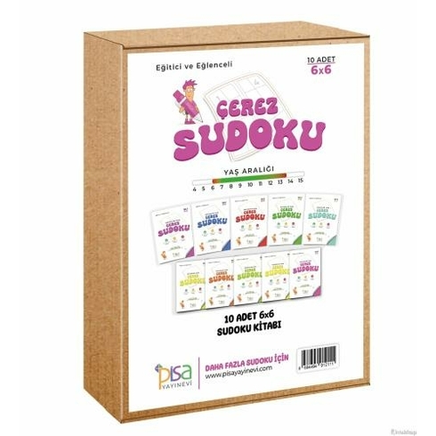 6X6 Eğitici Ve Eğlenceli 10 Adet Çerez Sudoku Set Komisyon