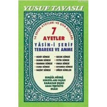 7 Ayetler Yasin Ve Dualar - Roman Boy B16 Yusuf Tavaslı