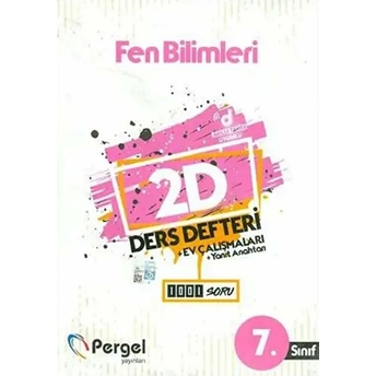 7. Sınıf Fen Bilimleri 2D Ders Defteri Kolektif