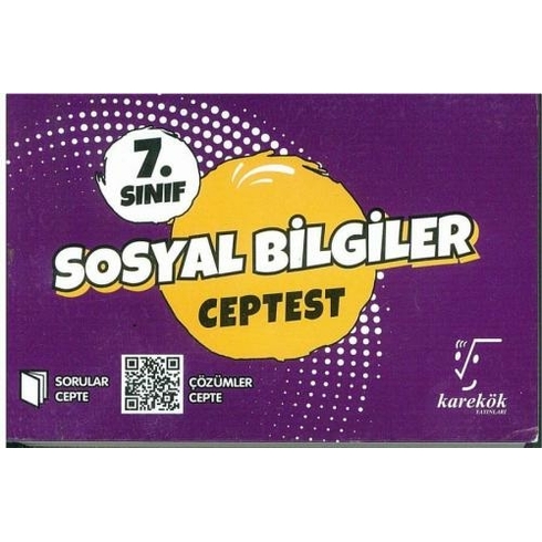 7. Sınıf Sosyal Bilgiler Cep Test  - Karekök