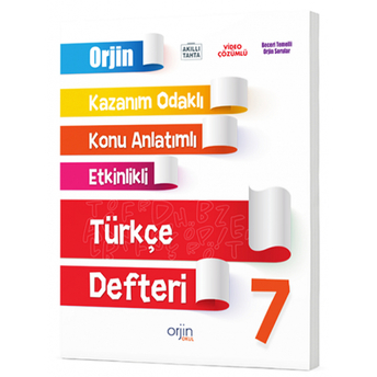 7. Sınıf Türkçe Orjin Konu Anlatımlı Defter Komisyon