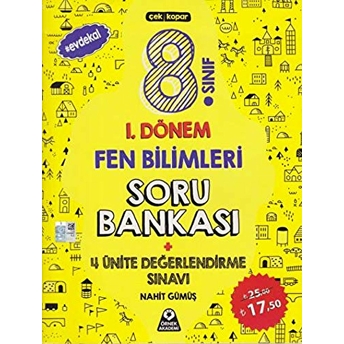 8. Sınıf 1. Dönem Fen Bilimleri Soru Bankası 4 Ünite Değerlendirme Sınavı Nahit Gümüş