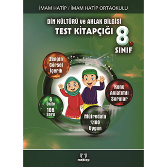 8. Sınıf Imam Hatip Ortaokulu Din Kültürü Ve Ahlak Bilgisi Test Kitapçığı Kolektif