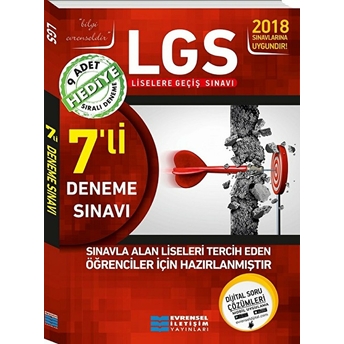 8. Sınıf Lgs 7’Li Video Çözümlü Deneme Sınavları    9 Adet Sıralı Denemeli Hediyeli