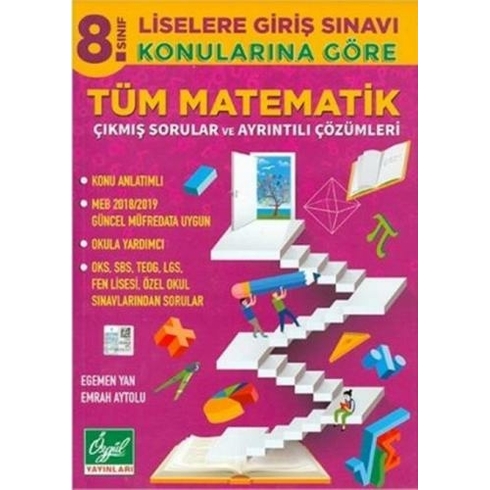 8 Sınıf Lgs Konularına Göre Matematik Çıkmış Soruları Özgül Yay