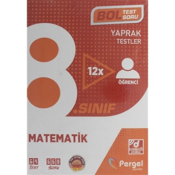 8. Sınıf Matematik Kutu Test (12 Adet) Kolektif