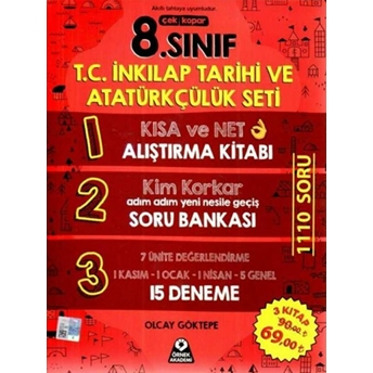 8. Sınıf T.c. Inkılap Tarihi Ve Atatürkçülük Çek Kopar Soru Bankası Seti Kolektif