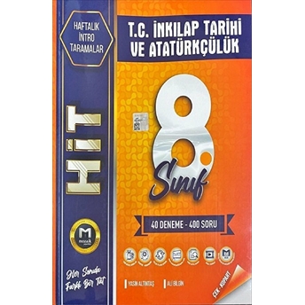 8. Sınıf T.c. Inkılap Tarihi Ve Atatürkçülük Intro Hit 40 Deneme Kolektif