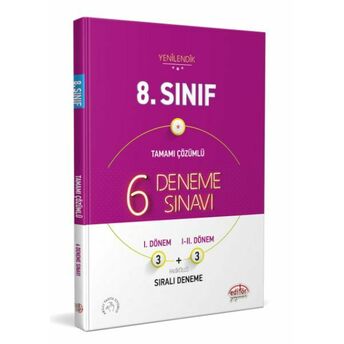 8. Sınıf Tamamı Çözümlü 6 Deneme Sınavı (Fasiküllü) Komisyon