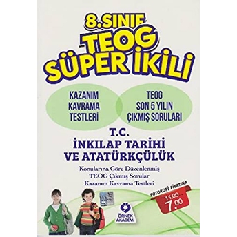 8. Sınıf Teog Süper Ikili T.c. Inkilap Tarihi Ve Atatürkçülük Çıkmış Sorular Kolektif