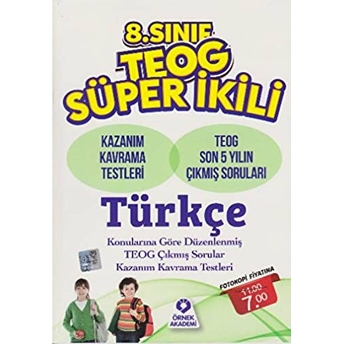 8. Sınıf Teog Süper Ikili Türkçe Çıkmış Soruları Kolektif