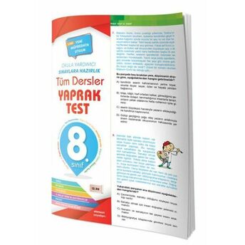 8. Sınıf Tüm Dersler Yaprak Test Komisyon