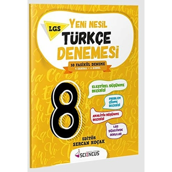 8. Sınıf Yeni Nesil Türkçe Denemesi Kolektif