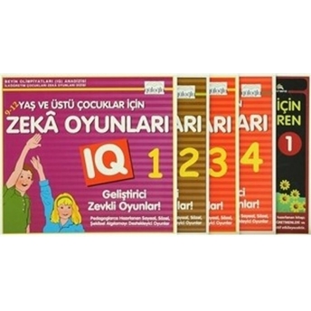 9-12 Yaş Ve Üstü Okul Öncesi Çocuklar Için Zeka Geliştiren Oyunlar (5 Kitap Takım)