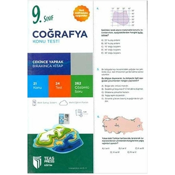 9. Sınıf Coğrafya Konu Testi Kolektif