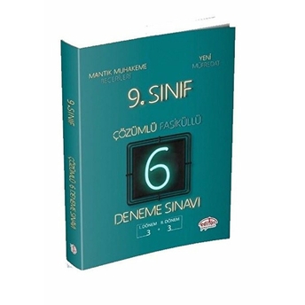 9. Sınıf Çözümlü 6 Fasikül Deneme Sınavı Kolektif