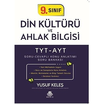 9.Sınıf Din Kültürü Ve Ahlak Bilgisi - Yusuf Keleş