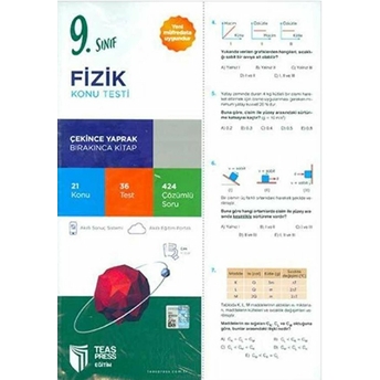 9. Sınıf Fizik Konu Testi Kolektif