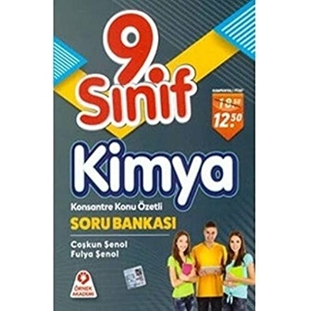 9. Sınıf Kimya Konsantre Konu Özetli Soru Bankası Coşkun Şenol