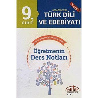 9. Sınıf Ortaöğretim Türk Edebiyatı Öğretmenin Ders Notları Metin Sertkaya