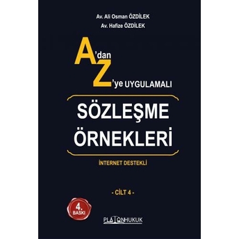 A'Dan Z'Ye Uygulamalı Sözleşme Örnekleri Ali Osman Özdilek